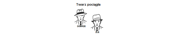 1. twarz pociagla