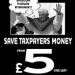 Ryanair papiez reklama